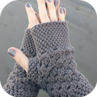 Crochet fingerless दस्ताने आइकन