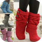 Crochet Slipper Boots For Kids icône