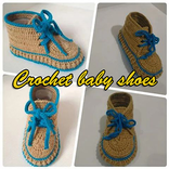 crochet baby shoes