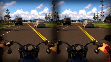 Traffic Highway Rider Moto Racer VR تصوير الشاشة 3