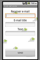 Droid easy email sender اسکرین شاٹ 1