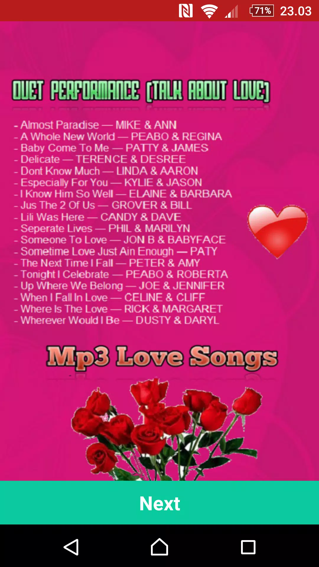 DUET PERFORMANCE LOVE SONG APK for Android Download