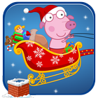 Peeka Pig Xmas Holiday Gifts ícone