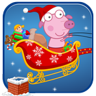 Peeka Pig Xmas Holiday Gifts أيقونة