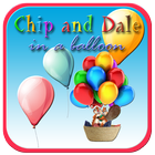 Chip and Dale in a balloon icône