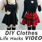 DIY Clothes Life Hacks Videos icône