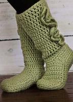 DIY Crochet Femmes chaussons Affiche