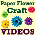 DIY Paper Flower Craft VIDEOs أيقونة