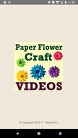 DIY Paper Flower Craft VIDEOs الملصق