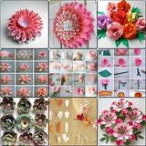 DIY Papier Blumen Tutorial Zeichen