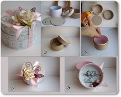 DIY Paper Origami Gift Box Lid Instructions 스크린샷 2