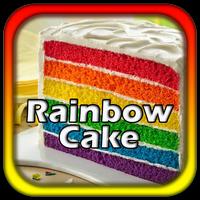 DIY Rainbow Cake Affiche