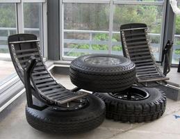 Bricolage Recycler des idées de projet de pneu Affiche