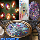 DIY Recycled CD Wall Art icône