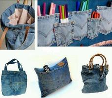 DIY Recycled Jeans Craft โปสเตอร์