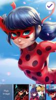 Miraculous Ladybug ART PIN Security Wallpaper স্ক্রিনশট 1