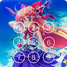 Anime ART Girl HD Wallpaper Password Lock Security icono