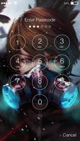 Anime ART Girl HD Wallpaper Password Lock Security captura de pantalla 2