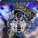 Dangerous Alpha Wolf PIN Password Lock Screen APK