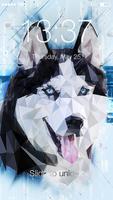 Poster Husky ART Wallpaper Password AppLock Security