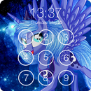 Unicorn Princess Moon Lock Security HD Wallpaper-APK