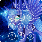 ikon Unicorn Princess Moon Lock Security HD Wallpaper