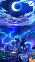 Unicorn Princess Moon Lock Security HD Wallpaper скриншот 2