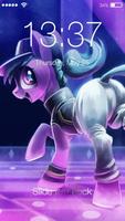 Cute Little Pony Princess Rainbow HD Lock Security الملصق