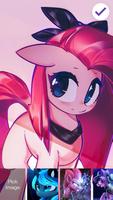 2 Schermata Cute Little Pony Princess Rainbow HD Lock Security