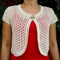 crochet bolero mengangkat bahu gadis-gadis desain screenshot 3