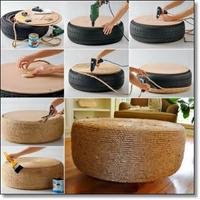 DIY Tire Ottoman Tutorials Affiche