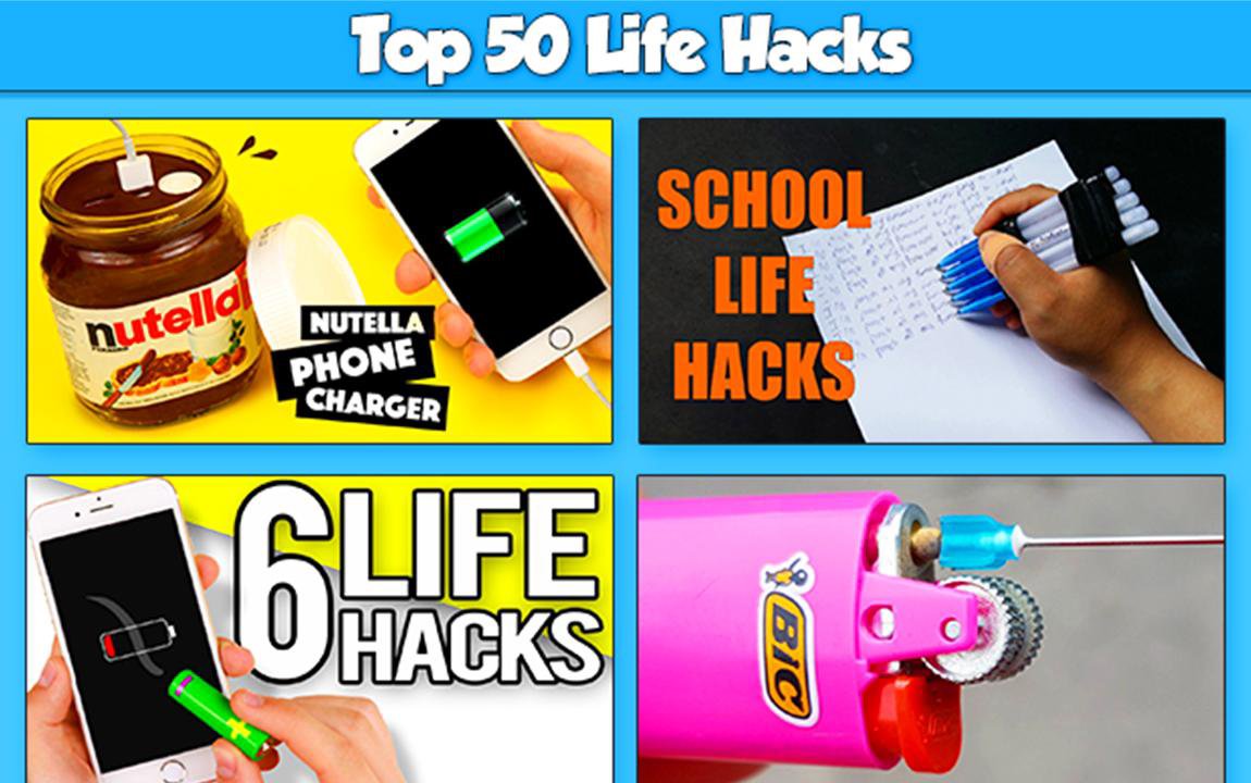 Top 50 Life Hacks APK للاندرويد تنزيل