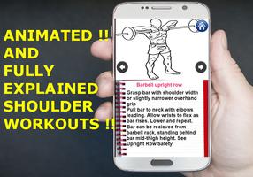 Shoulder workout for men:Free Affiche