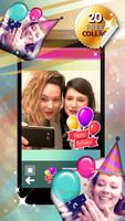 Birthday Selfie Photo Collage Affiche