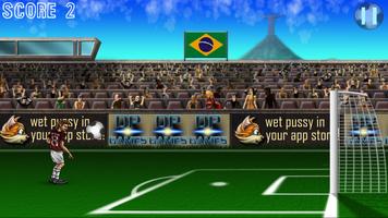 Soccer Shootout Brazil HD captura de pantalla 3