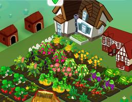 เกมส์ปลูกผักฟาร์มดอกไม้ screenshot 2