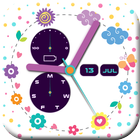 Cute Clock Widgets for Home Screen Live Wallpaper ไอคอน