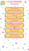 Cute Clock Widgets for Home Screen Live Wallpaper โปสเตอร์