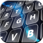 Neon Blue Keyboard Themes icône