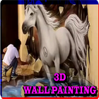 Pintura de pared 3d icono
