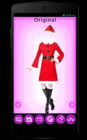 Girls Christmas Suit Photo Editor - Women Dress Affiche