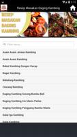 برنامه‌نما Resep Masakan Daging Kambing عکس از صفحه