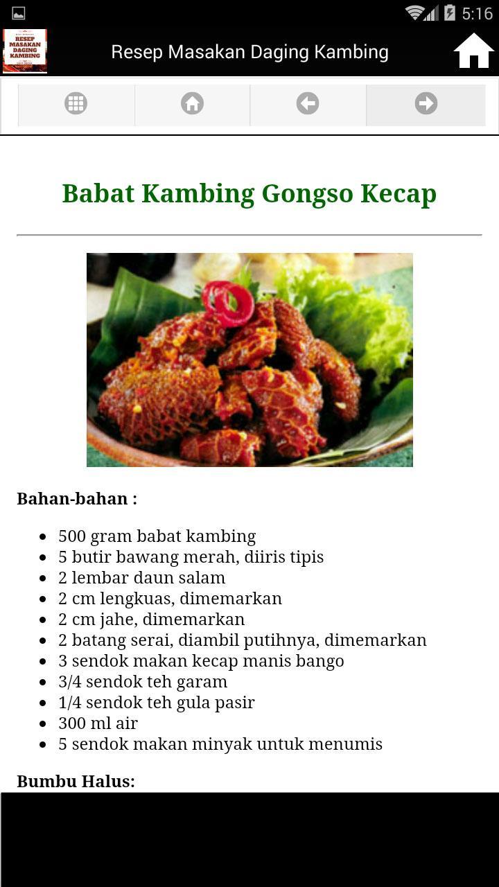 Resep Masakan Daging Kambing Kecap Bango - Masak Memasak