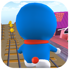 Run Blue Cat Subway Rail 3D simgesi