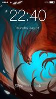 Phoenix Bird Screen Lock Affiche