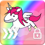 Unicorn rainbow Screen Lock