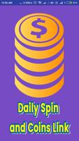 Daily Spin and Coins Link Affiche