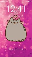 Cute Kawaii Pusheen Cat Anime Phone Lock Affiche
