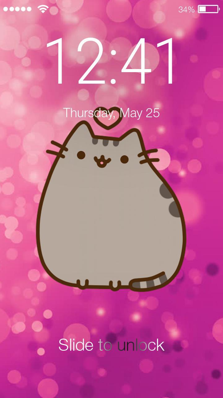 Cute Kawaii Pusheen Cat Anime Phone Lock for Android - APK ...