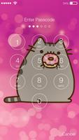 Cute Kawaii Pusheen Cat Anime Phone Lock capture d'écran 1